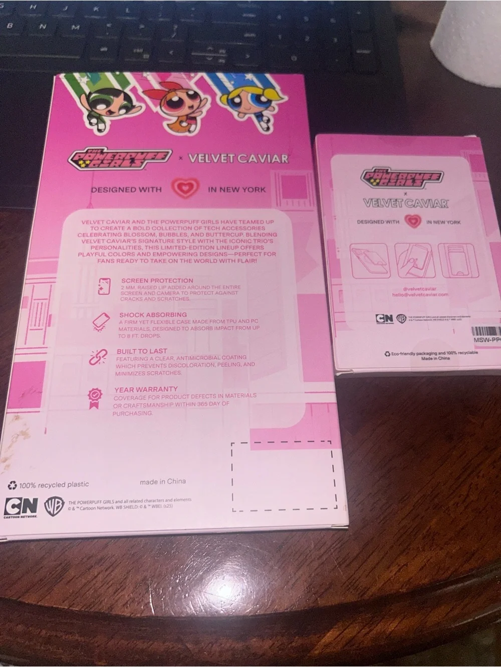 NIB Velvet Caviar Bubbles Powerpuff Girl iPhone Case and MagSafe Wallet